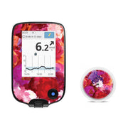 Peelz Flower Bouquet for Freestyle Libre 2 Peelz/Stickers White Smoke Receiver + Sensor,Sensor Only