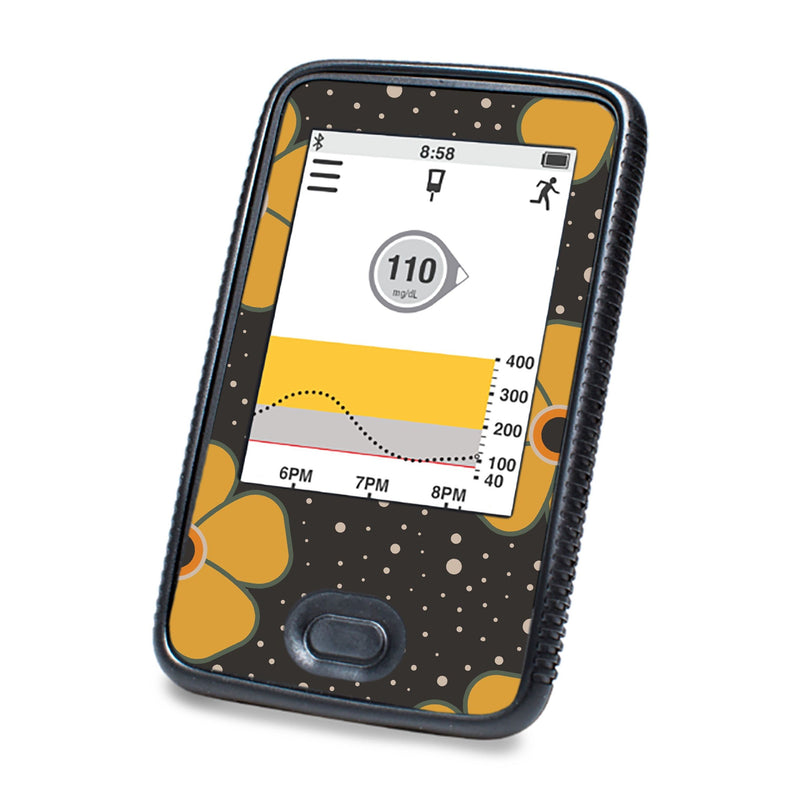 Peelz Flower Power DEXCOM G6 Touchscreen Receiver Peelz/Stickers White Smoke