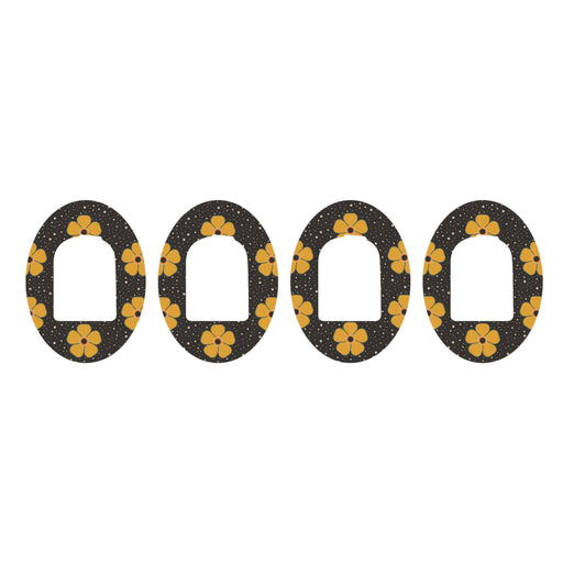 Peelz Flower Power Pod Patch Tape - Pump Peelz Patch Medical Tape White Smoke 4-Pack Omnipod Tape