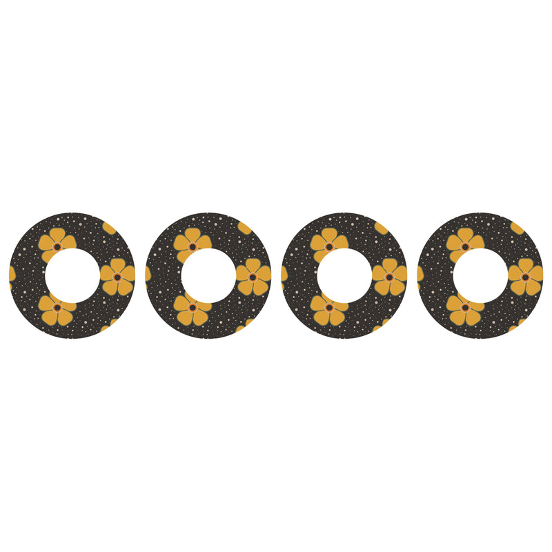Peelz Flower Power Patch  Tape Designed for the FreeStyle Libre 2 Patch Medical Tape White Smoke 4-Pack Libre