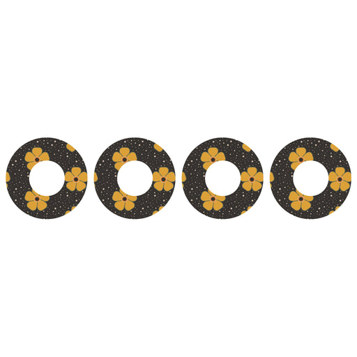 Peelz Flower Power Patch  Tape Designed for the FreeStyle Libre 2 Patch Medical Tape White Smoke 4-Pack Libre