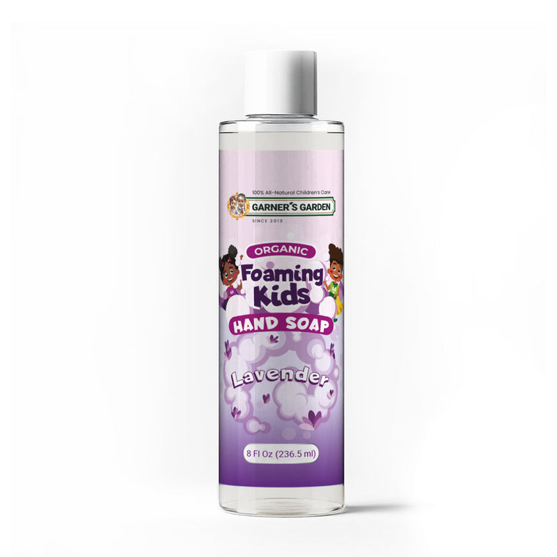 Garner's Garden Foaming Kids Hand Soap Baby Care White Smoke Lavender Kids Hand Soap 8oz refill (Foamer NOT included)