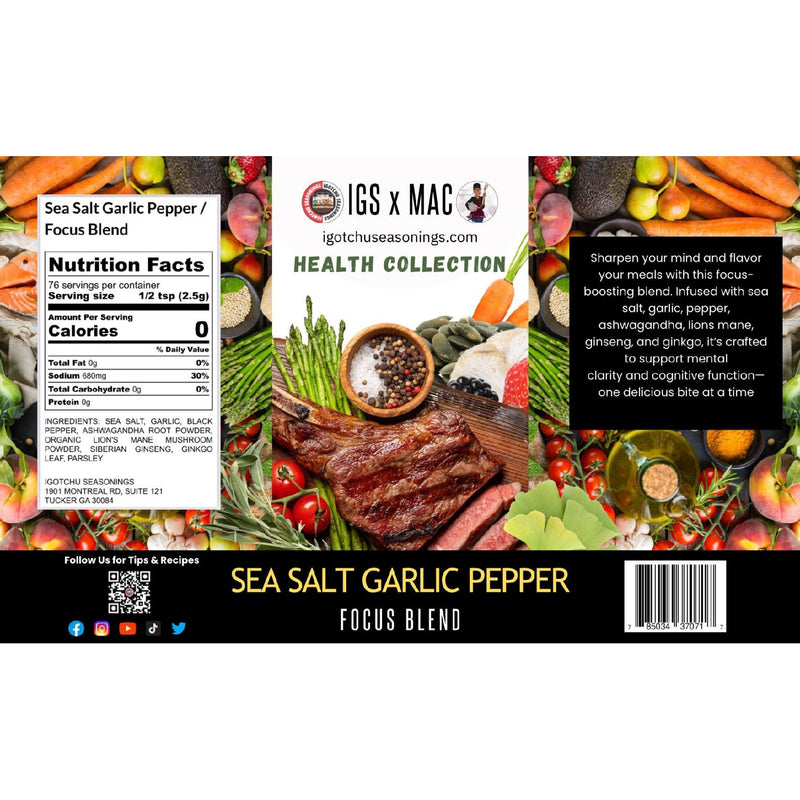 Igotchu Seasonings The 8 oz Health Collection Collab Bundle Black