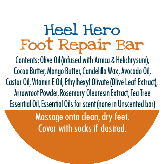 By Robin Creations Heel Hero Foot Repair Solid Lotion Bar Foot Care Chocolate Lemongrass & Eucalyptus / 1 Bar with Storage Tin,Lemongrass & Eucalyptus / 1 Bar with Bamboo Storage Tray,Lavender & Bergamot / 1 Bar with Storage Tin,Lavender & Bergamot / 1 Bar with Bamboo Storage Tray,Unscented / 1 Bar with Storage Tin,Unscented / 1 Ba
