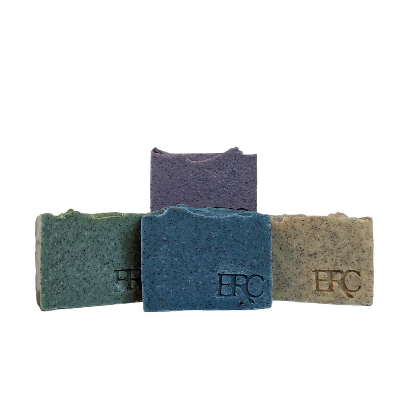 By Robin Creations Smoothing Foot Scrub Exfoliating Bar Foot Care Dim Gray Lemongrass-Eucalyptus,Lavender-Bergamot,Unscented