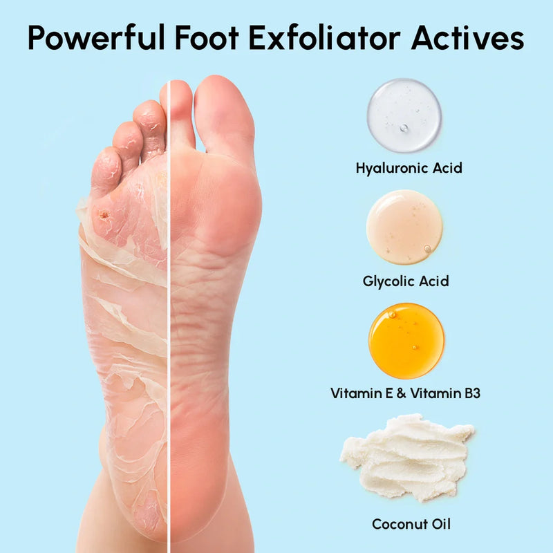Maree Exfoliating & Hydrating Foot Mask Pale Turquoise 1 item - Complete your routine,2 items - Good choice,3 items - Best price