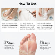Maree Exfoliating & Hydrating Foot Mask White Smoke 1 item - Complete your routine,2 items - Good choice,3 items - Best price