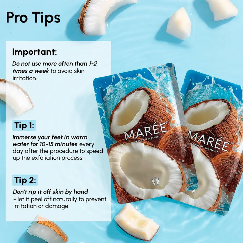 Maree Exfoliating & Hydrating Foot Mask Alice Blue 1 item - Complete your routine,2 items - Good choice,3 items - Best price