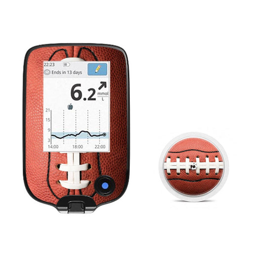 Peelz Football Freestyle Libre 2 Peelz/Stickers White Smoke Receiver + Sensor