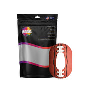 Peelz Football Dexcom G6 Patch Tape - Pump Peelz Patch Medical Tape White Smoke 12-Pack (Set of 12 Patches)