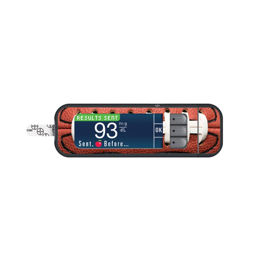 Peelz Football Sticker for Bayer Contour Next Glucometer Peelz/Stickers White Smoke