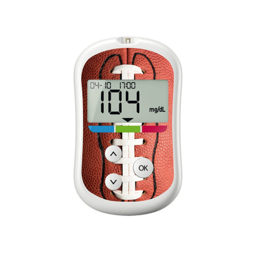 Peelz Football for OneTouch Verio Flex Glucometer Peelz/Stickers White Smoke