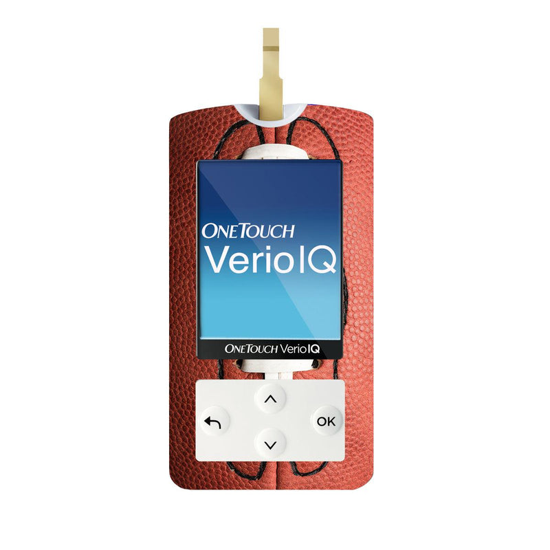 Peelz Football for OneTouch Verio IQ Glucometer Peelz/Stickers White Smoke