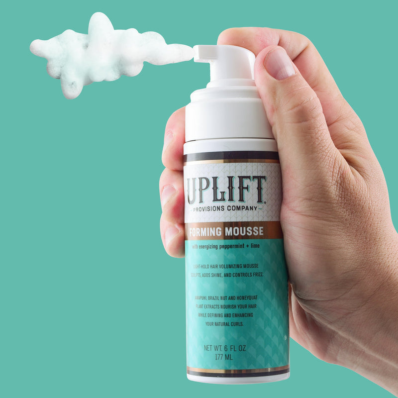 Uplift Provisions Company Forming Mousse 6 oz Foaming Forming Mousse Cadet Blue