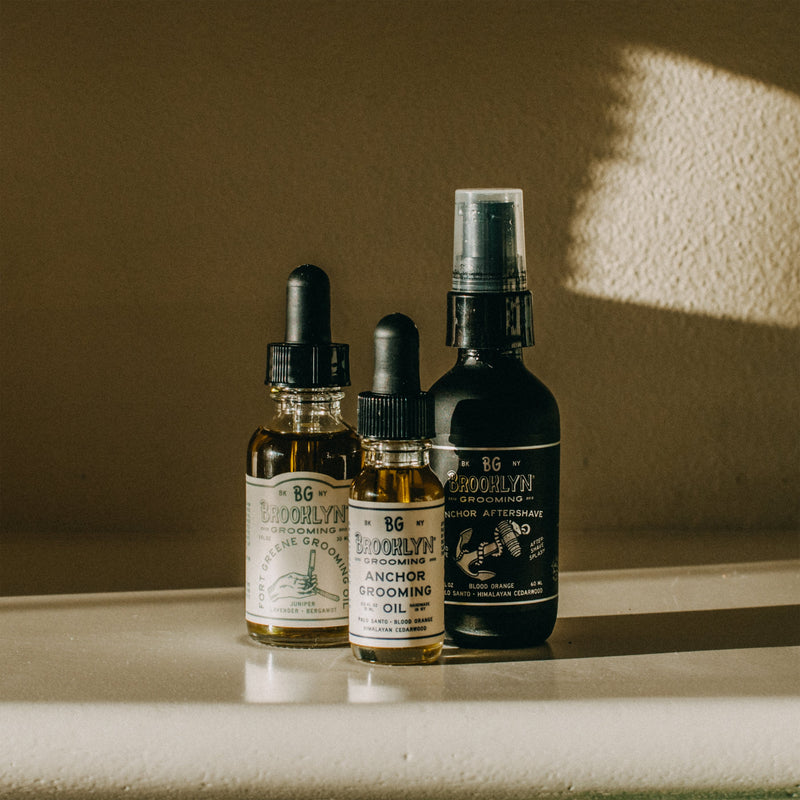 Brooklyn Grooming Fort Greene Grooming Oil (Formerly Beard Oil) Beard oil Dark Olive Green .5 OZ (TRAVEL),1 OZ. (FULL)