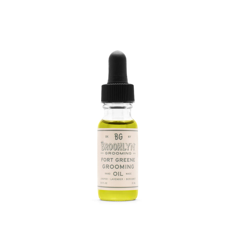 Brooklyn Grooming Fort Greene Grooming Oil (Formerly Beard Oil) Beard oil Dark Slate Gray .5 OZ (TRAVEL),1 OZ. (FULL)