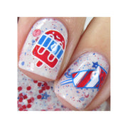 UberChic Beauty Fourth of July Kawaii Stamping Plate Gray