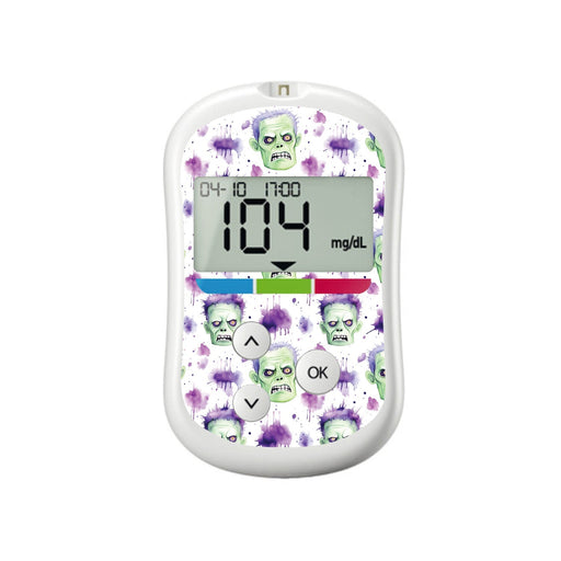 Peelz Frankenmonster for OneTouch Verio Flex Glucometer Peelz/Stickers White Smoke