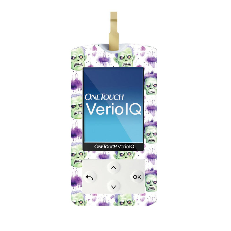 Peelz Frankenmonster for OneTouch Verio IQ Glucometer Peelz/Stickers White Smoke