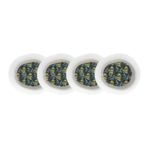 Peelz Frankie Designed for the DEXCOM G7 Transmitter Peelz/Stickers White Smoke 4-pack (Set of 4 Stickers)