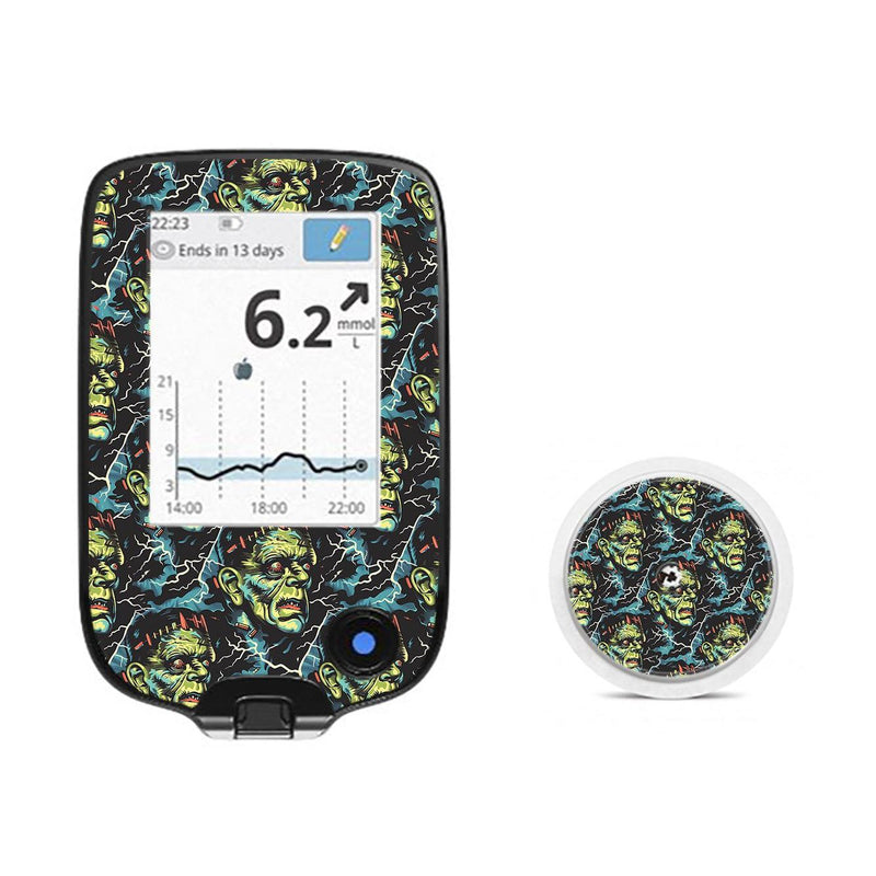 Peelz Frankie Freestyle Libre 2 Peelz/Stickers White Smoke Receiver + Sensor,Sensor Only