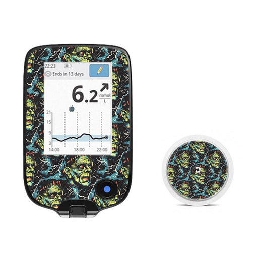 Peelz Frankie Freestyle Libre 2 Peelz/Stickers White Smoke Receiver + Sensor,Sensor Only