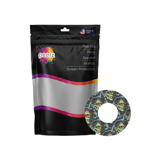 Peelz Frankie Freestyle Libre 2 Patch Tape - Pump Peelz Patch Medical Tape White Smoke 12-Pack Libre 2 (Set of 12 Patches),4-Pack Libre 2 (Set of 4 Patches)