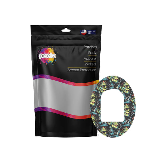 Peelz Frankie Pod Patch Tape - Pump Peelz Patch Medical Tape White Smoke 12-Pack (Set of 12 Patches),4-Pack (Set of 4 Patches),1-Single (One Patch)