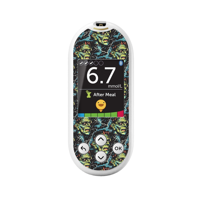 Peelz Frankie for OneTouch Verio Reflect Glucometer Peelz/Stickers White Smoke