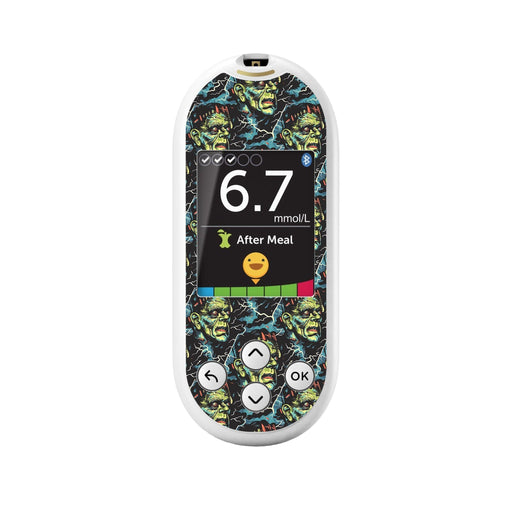 Peelz Frankie for OneTouch Verio Reflect Glucometer Peelz/Stickers White Smoke