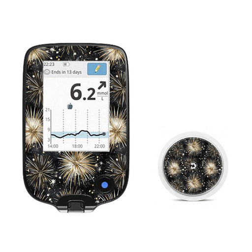 Peelz Fireworks Freestyle Libre 2 Peelz/Stickers White Smoke Receiver + Sensor,Sensor Only