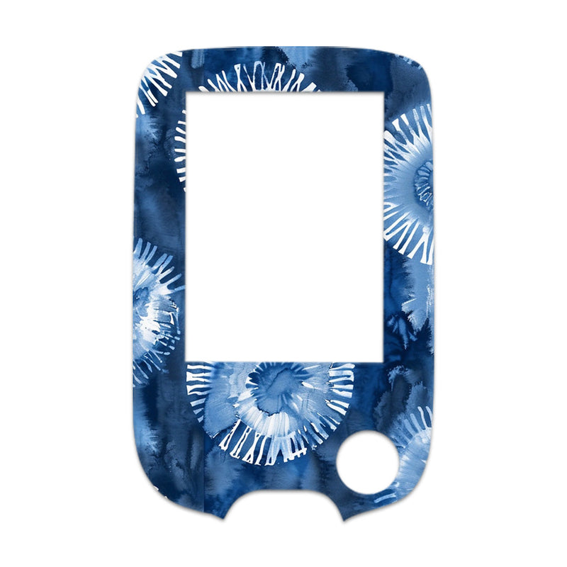 Peelz Monochrome Blue Tie Dye Freestyle Libre 2 Peelz/Stickers White Smoke Receiver + Sensor,Sensor Only