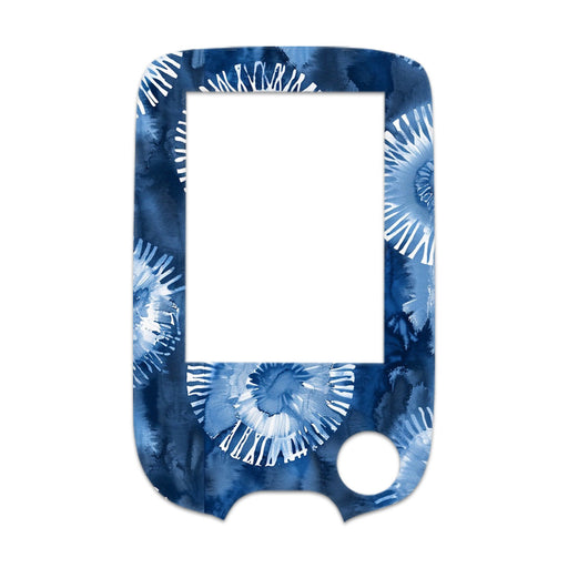 Peelz Monochrome Blue Tie Dye Freestyle Libre 2 Peelz/Stickers White Smoke Receiver + Sensor,Sensor Only