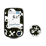Peelz Bone Pop Freestyle Libre 2 Sticker - Pump Peelz Peelz/Stickers White Smoke Receiver + Sensor,Sensor Only