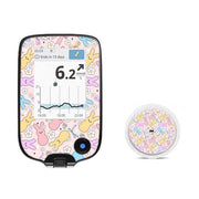 Peelz Hoppy Spring Freestyle Libre 2 Sticker - Pump Peelz Peelz/Stickers White Smoke Receiver + Sensor,Sensor Only