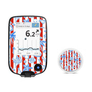 Peelz Spritz Parade Freestyle Libre 2 Sticker - Pump Peelz Peelz/Stickers White Smoke Receiver + Sensor,Sensor Only