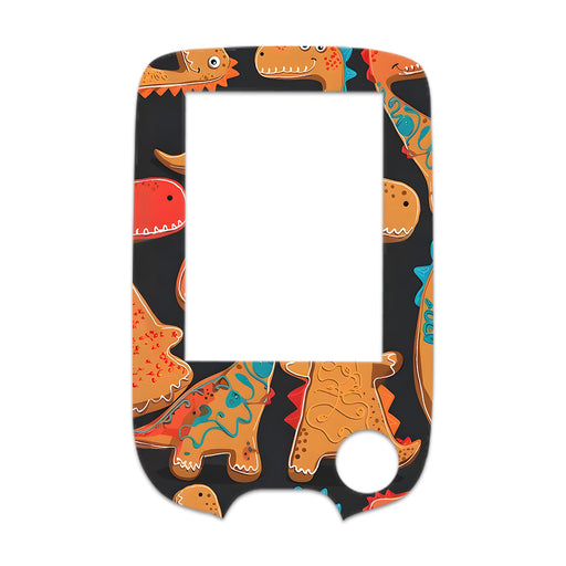 Peelz Jurassic Gingerbread Freestyle Libre 2 Sticker - Pump Peelz Peelz/Stickers White Smoke Receiver + Sensor,Sensor Only
