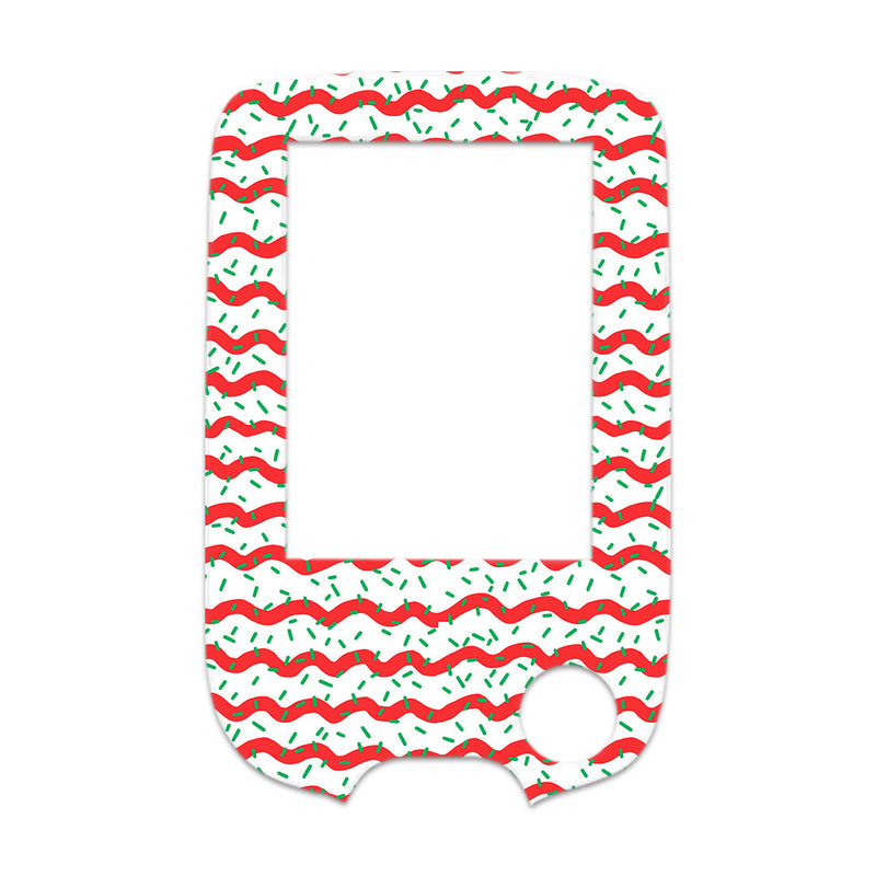 Peelz Christmas Icing Freestyle Libre 2 Sticker - Pump Peelz Peelz/Stickers White Smoke Receiver + Sensor,Sensor Only