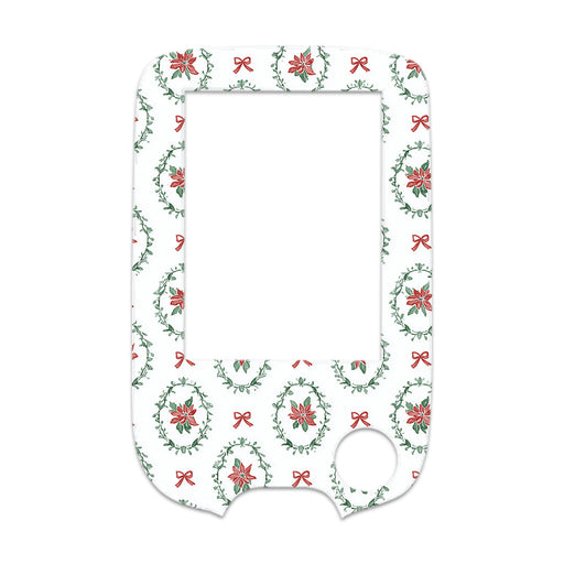 Peelz Poinsettia Parade Freestyle Libre 2 Sticker - Pump Peelz Peelz/Stickers White Smoke Receiver + Sensor,Sensor Only