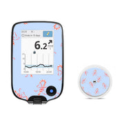Peelz Candy Cane Lane Freestyle Libre 2 Sticker - Pump Peelz Peelz/Stickers White Smoke Receiver + Sensor