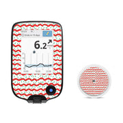Peelz Christmas Icing Freestyle Libre 2 Sticker - Pump Peelz Peelz/Stickers White Smoke Receiver + Sensor