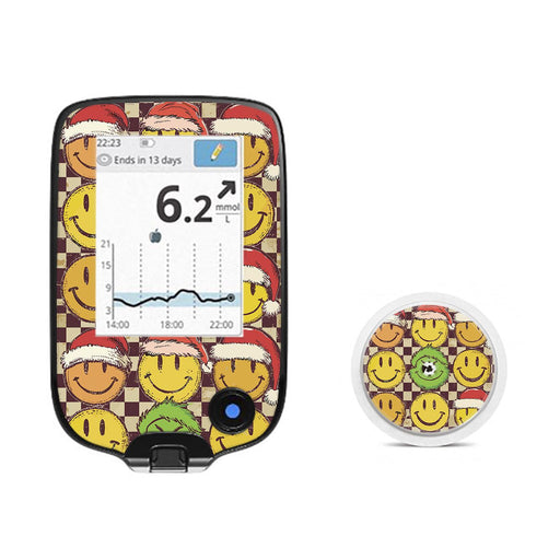 Peelz Merry Mischief Freestyle Libre 2 Sticker - Pump Peelz Peelz/Stickers White Smoke Receiver + Sensor