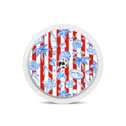 Peelz Spritz Parade Freestyle Libre 2 Sticker - Pump Peelz Peelz/Stickers White Smoke Receiver + Sensor,Sensor Only
