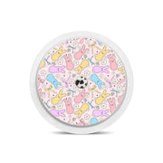 Peelz Hoppy Spring Freestyle Libre 2 Sticker - Pump Peelz Peelz/Stickers White Smoke Receiver + Sensor,Sensor Only