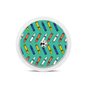 Peelz Crayon Pop Freestyle Libre 2 Sticker - Pump Peelz Peelz/Stickers White Smoke Receiver + Sensor,Sensor Only