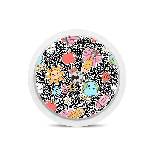 Peelz Cute Class Freestyle Libre 2 Sticker - Pump Peelz Peelz/Stickers White Smoke Receiver + Sensor,Sensor Only