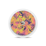 Peelz Electric Island Freestyle Libre 2 Sticker - Pump Peelz Peelz/Stickers White Smoke Receiver + Sensor,Sensor Only