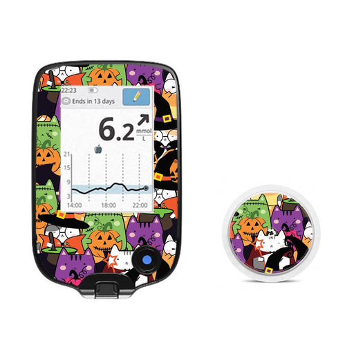 Peelz Costume Cats Freestyle Libre 2 Peelz/Stickers White Smoke Receiver + Sensor