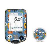 Peelz Spooky Night Freestyle Libre 2 Sticker - Pump Peelz Peelz/Stickers White Smoke Receiver + Sensor,Sensor Only