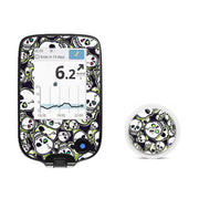 Peelz Bone Glow Freestyle Libre 2 Sticker - Pump Peelz Peelz/Stickers White Smoke Receiver + Sensor,Sensor Only